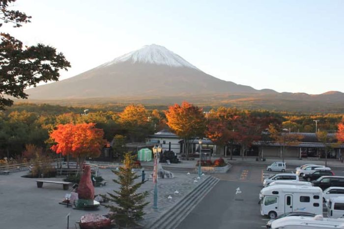 道の駅なるさわで見た富士山の絶景です。
