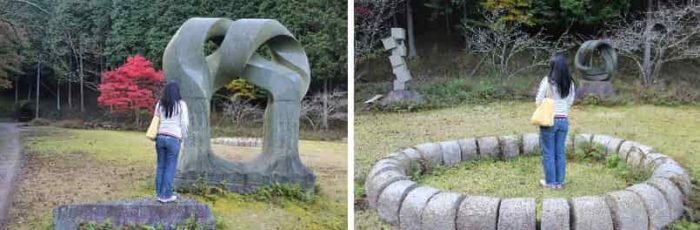 日本の彫刻家の牛尾哲三氏の彫刻です。