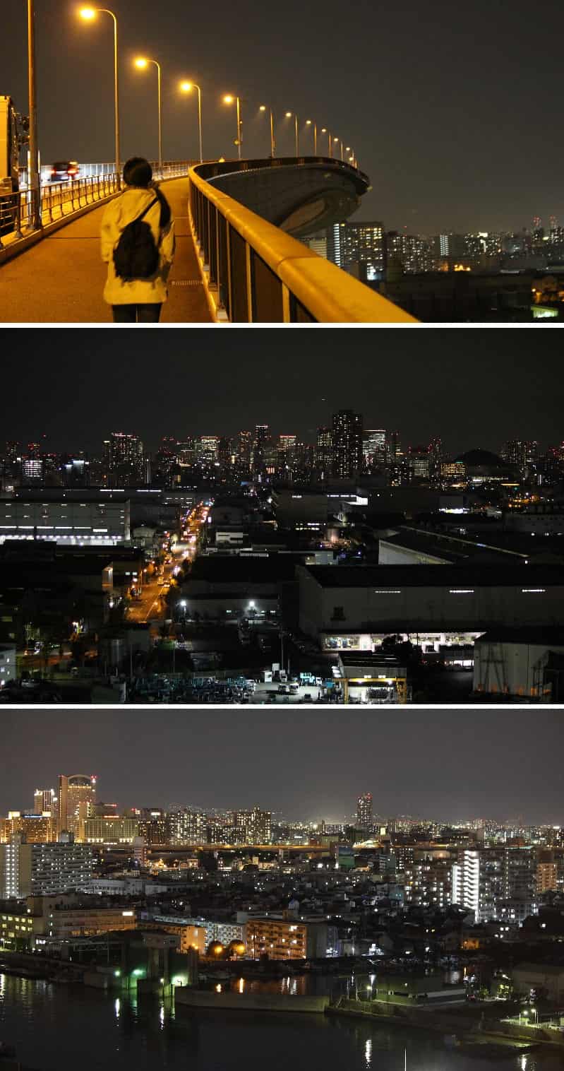 なみはや大橋 夜景と夕日 アクセス 駐車場 大阪のベタ踏み坂 気まぐれファミリー弾丸旅物語