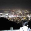 市章山展望台から眺める夜景です。